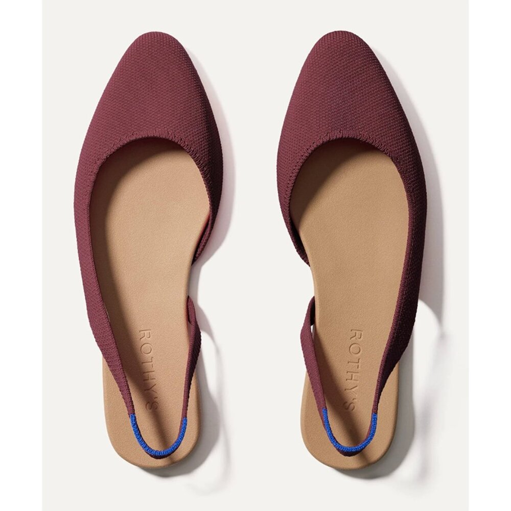 Rothy's The Almond Slingback (Syrah, size 10)